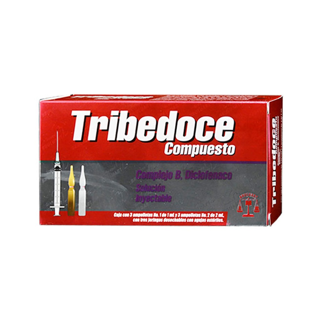 TRIBEDOCE COMPUESTO SOLUCION INYECTABLE CON 3 (GI) | Farmacias MV